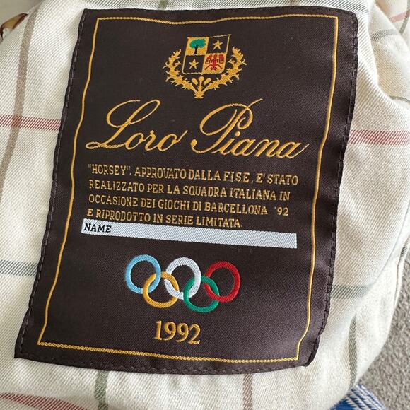 loro piana horsey jacket 1992 olympics limited edition vintage men’s medium - Picture 3 of 16